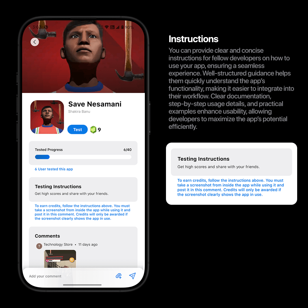 AppDadz instructions for app testing and development